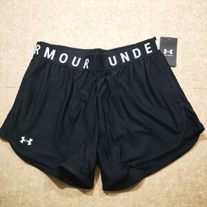 Under Armour Black Athletic Shorts with Elastic Waistband -R